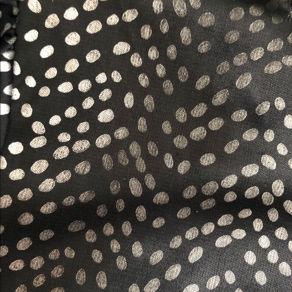 Vintage Judy Bond Black and Silver Top with jersey Cuffs and Puff Sleeves - Picture 8 of 9